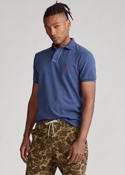 Polo Ralph Lauren Custom Slim Distressed Polo Herre Danmark (OTMKQ6074)